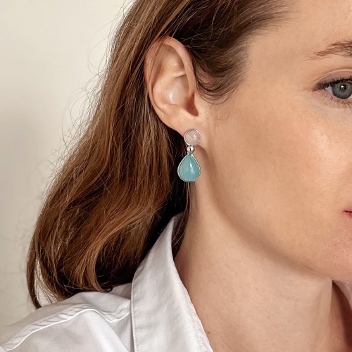 Серьги Possebon Q. Rose, Azul, A0738.7.20 S фото 4